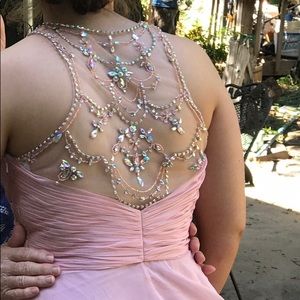 Beautiful blush prom dress